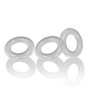 WILLY RINGS 3 PK COCKRINGS WHITE (NET)