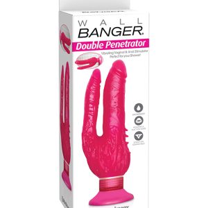 WATERPROOF DOUBLE PENETRATOR WALL BANGER PINK