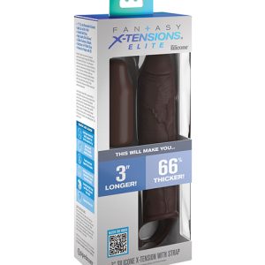 FANTASY X-TENSIONS ELITE 7IN EXTENSION W/ STRAP BROWN