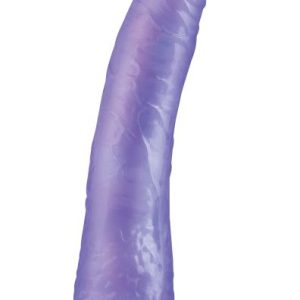 BASIX RUBBER WORKS SLIM 7IN DONG PURPLE W/ SUCTION CUP