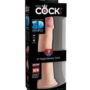 KING COCK PLUS 9 IN TRIPLE DENSITY COCK LIGHT