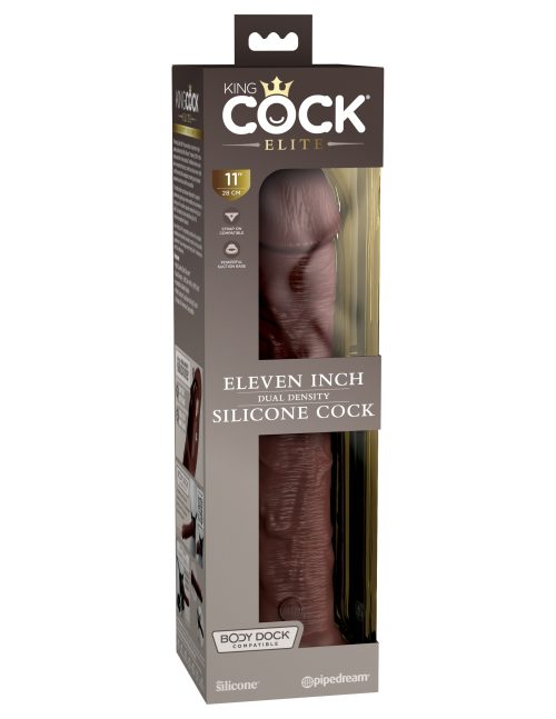 PD577529kingcock11inbrownvibratingdildo
