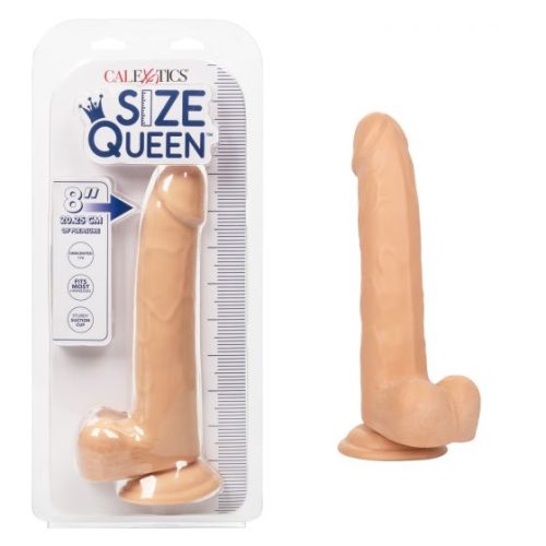 SE026150sizequeen8inbeigedildo
