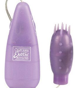 SILICONE SLIMS NUBBY BULLET PURPLE
