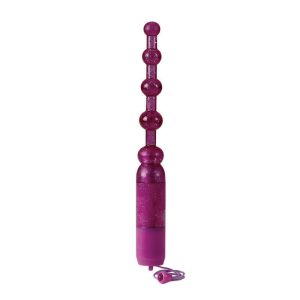PLEASURE BEADS VIB. W/P PURPLE