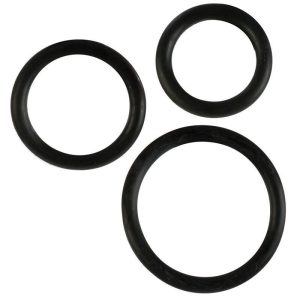 RUBBER RING BLACK 3PC SET