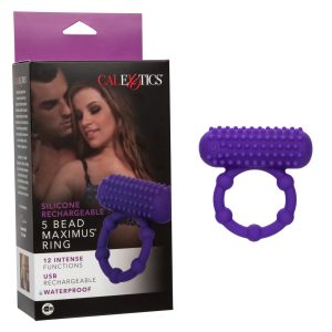 SILICONE RECHARGEABLE 5 BEAD MAXIMUS RING
