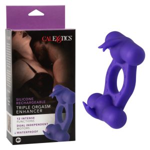 SILICONE RECHARGEABLE TRIPLE ORGASM ENHANCER