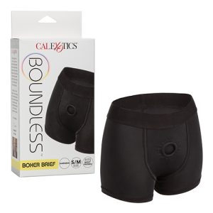 BOUNDLESS BOXER BRIEF S/M HARNESS BLACK