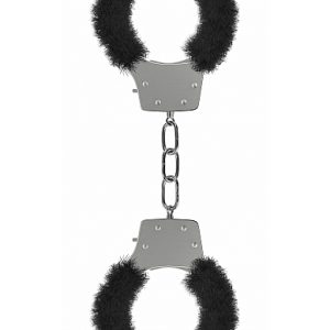 PLEASURE HANDCUFFS FURRY BLACK