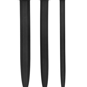 SILICONE RUGGED NAIL PLUG SET URETHRAL SOUNDING BLACK