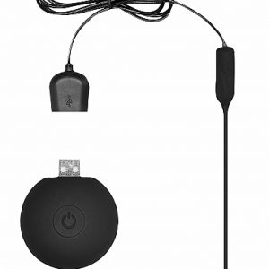 SILICONE RECHARGEABLE VIBRATING PLUG URETHRAL SOUNDING BLACK