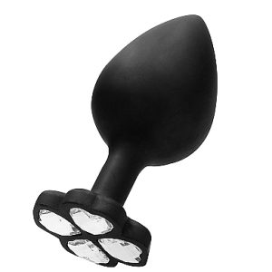 REGULAR LUCKY DIAMOND BUTT PLUG BLACK