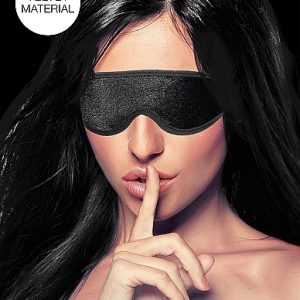 VELVET & VELCRO EYE MASK ADJUSTABLE BLACK