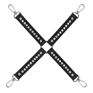 DIAMOND STUDDED HOGTIE BLACK