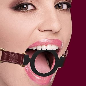 OUCH HALO SILICONE RING GAG BURGUNDY