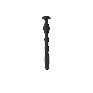 OUCH! SILICONE PENIS PLUG W/ RIBBING 0.4IN/ 11MM