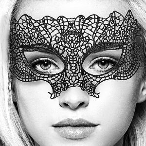 B&W LACE EYE MASK PRINCESS
