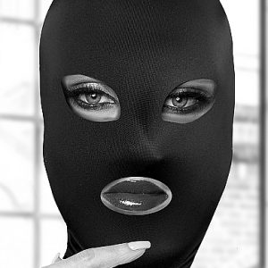 B&W SUBVERSION MASK W/ OPEN MOUTH AND EYE
