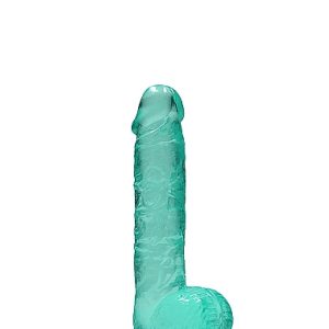 REALROCK 6IN REALISTIC DILDO W/ BALLS TURQUOISE