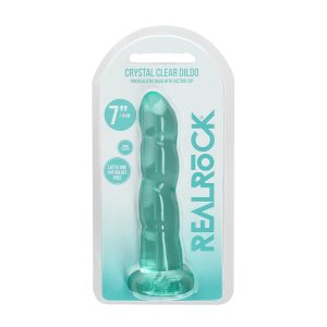REALROCK NON-REALISTIC 7IN DILDO TURQUOISE