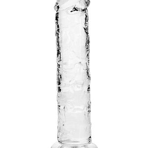 REALROCK STRAIGHT REALISTIC 6 IN DILDO TRANSPARENT