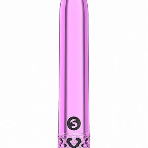 ROYAL GEMS SHINY PINK ABS BULLET RECHARGEABLE