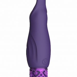 ROYAL GEMS SPARKLE PURPLE RECHARGEABLE SILICONE BULLET