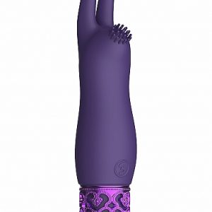 ROYAL GEMS ELEGANCE PURPLE RECHARGEABLE SILICONE BULLET