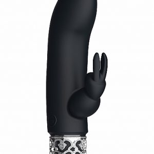 ROYAL GEMS DAZZLING BLACK RECHARGEABLE SILICONE BULLET
