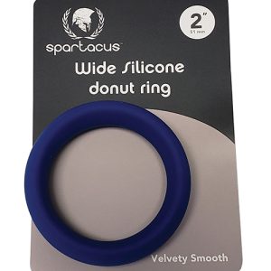 WIDE SILICONE DONUT RING BLUE 2 "