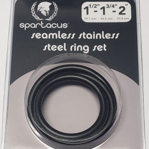 BLACK STAINLESS STEEL C-RING SET - 1.5 1.75" 2" "