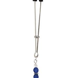 TWEEZER CLIT CLAMP W/BLUE BEADS