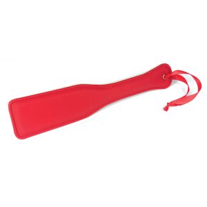 PLUSH LINED RED PU PADDLE