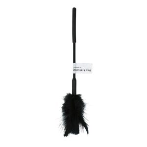 SEX & MISCHIEF FEATHER TICKLER 7IN BLACK