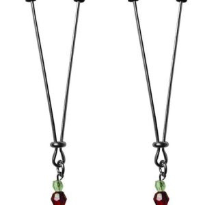 SEX & MISCHIEF NIPPLE CLIPS RUBY BLACK
