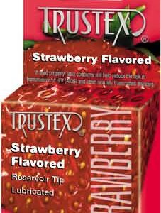 TRUSTEX CONDOMS-STRAWBERRY