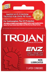 TROJAN ENZ REGULAR 3PK(NON-LUBE)