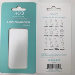 VEDO USB CHARGER A (BAM GEE PLUS LUVPLUS BAM MINI SPUNK FRISKY CRAZZY OVERDRIVE)