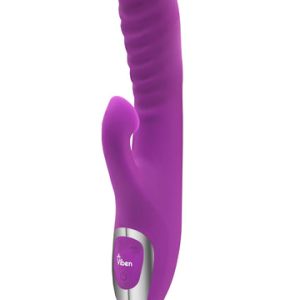 VIBEN FRENZY RABBIT VIBE W/ CLIT SUCTION BERRY