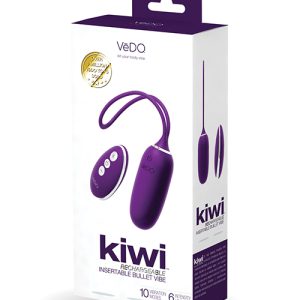 VEDO KIWI RECHARGEABLE BULLET INSERTABLE DEEP PURPLE