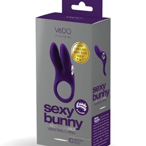 VEDO SEXY BUNNY RECHARGEABLE RING DEEP PURPLE