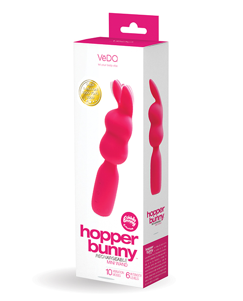 VIBU0901hopperbunnyrechargeableminiwandpinkpkg