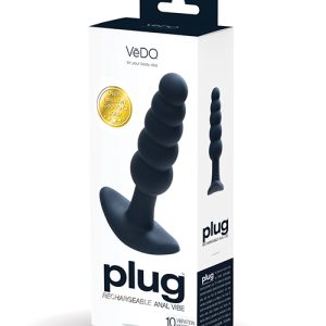 VEDO PLUG RECHARGEABLE ANAL PLUG BLACK PEARL