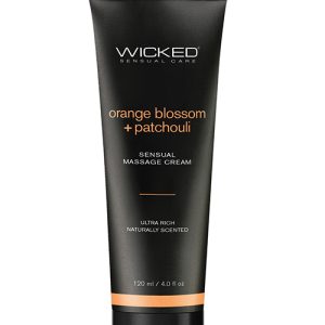 WICKED MASSAGE CREAM ORANGE BLOSSOM + PATCHOULI 4 OZ