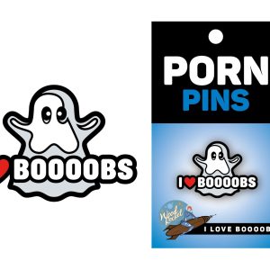 GHOST I HEART BOOBS PIN (NET)