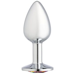 CLOUD 9 GEMS SILVER CHROMED ANAL PLUG SMALL