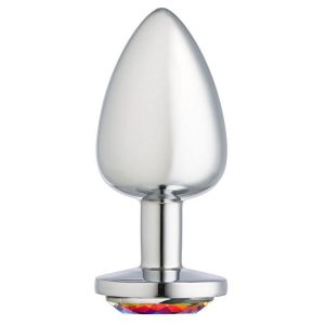 CLOUD 9 GEMS SILVER CHROMED ANAL PLUG LARGE