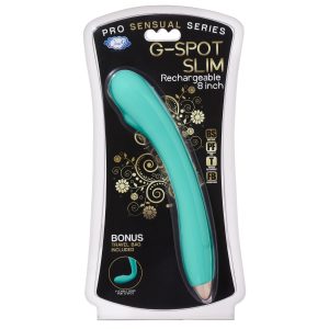 CLOUD 9 RECHARGEABLE G-SPOT SLIM 8IN SINGLE MOTOR TEAL