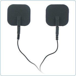 ZEUS ELECTROSEX BLACK ADHESIVE SILICONE PADS PAIR